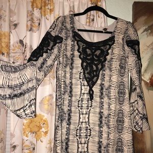 Mid bell sleeve dress